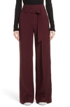Theory Camogie High Waist Belted Pants In Graham