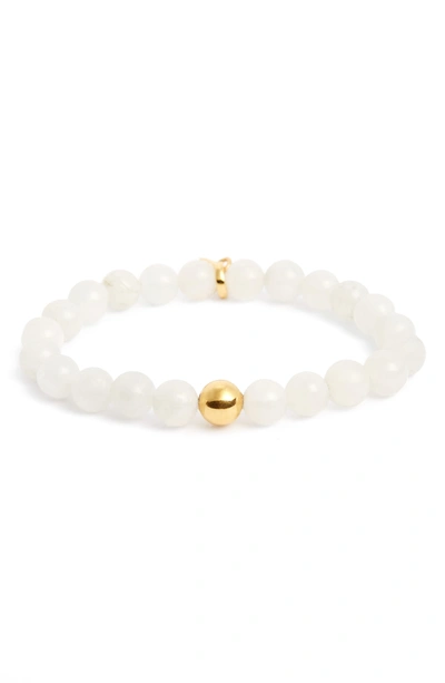 Dean Davidson Sphere Semiprecious Stone Elastic Bracelet In Moonstone