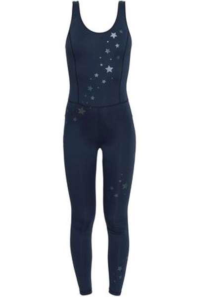 Purity Active Woman Printed Scuba Bodysuit Storm Blue