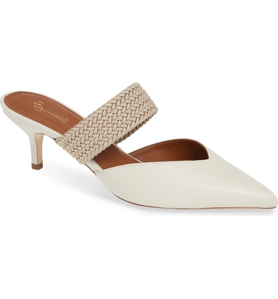 Malone Souliers By Roy Luwolt Maisie Banded Mule In Cream Leather
