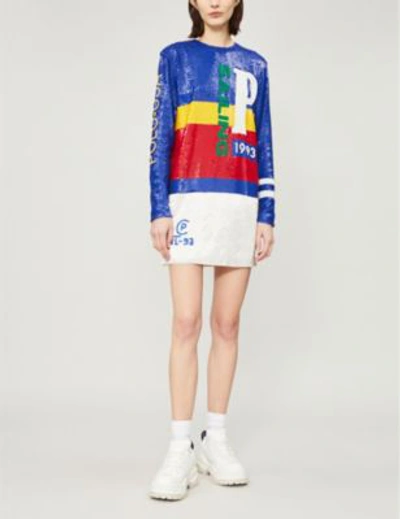 Polo Ralph Lauren Shuna Sailing Sequin Mini Dress In Multi | ModeSens
