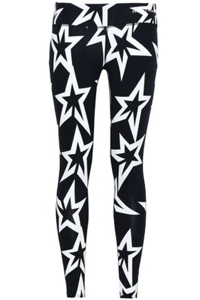 Perfect Moment Woman Printed French Terry Leggings Black