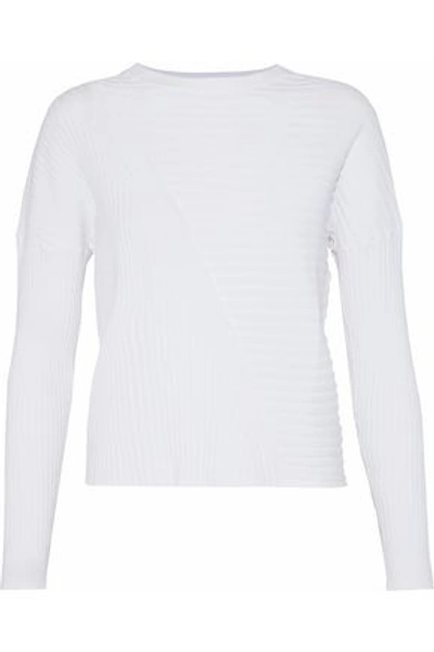 Live The Process Woman Ribbed-knit Top White