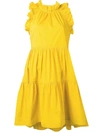 Ulla Johnson Tamsin Dress In Chartreuse