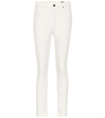 Goldsign The High-rise Slim-straight Jeans In White