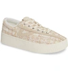 Tretorn Bold Perforated Platform Sneaker In Rosado/ Cream