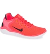 Nike Free Rn 2018 Running Shoe In Crimson/ Black-orange -white
