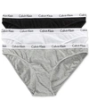 Calvin Klein 3-pack Stretch-cotton Thongs In Black Grey