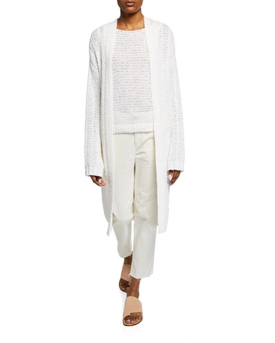 Theory Travel Open-front Knit Cardigan
