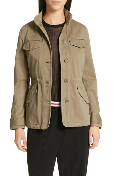 Rag & Bone Daniella Washed Button-front Utility Jacket In Dry Grass
