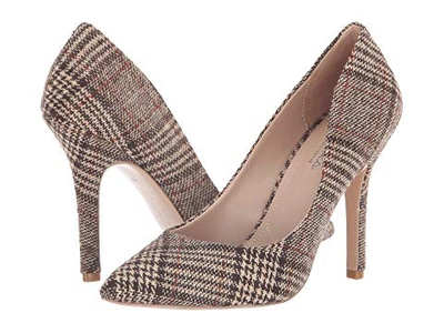 Charles By Charles David Maxx Pointy Toe Pump In Brown Plaid