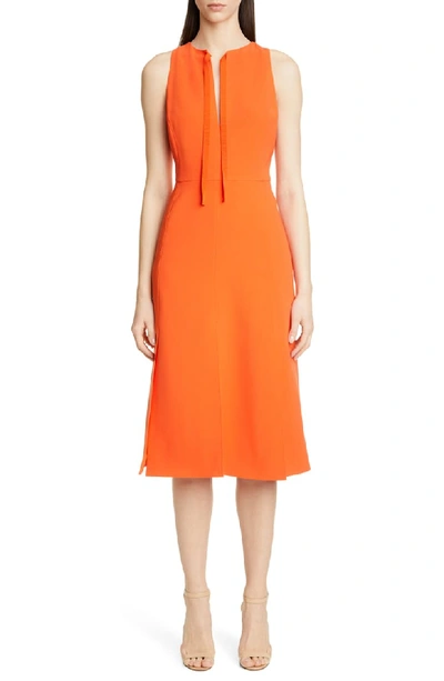 Altuzarra Margherita Sleeveless Grosgrain Tie Dress In Tropicana