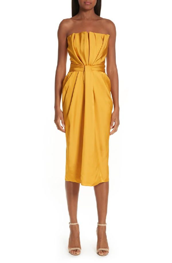 marigold cocktail dress