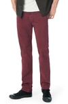 Joe's Jeans Men's Brixton Slim-straight Sateen Twill Pants In Aubergine