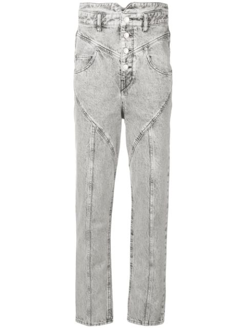 isabel marant acid wash jeans