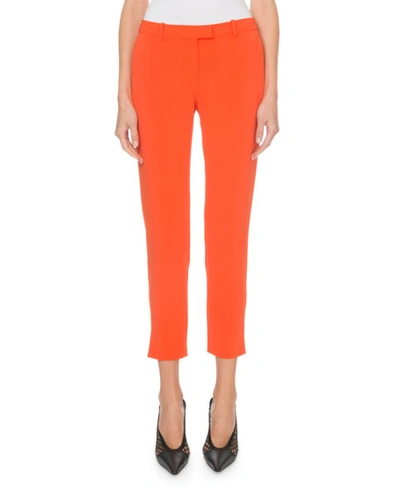 Altuzarra Henri Flat-front Cropped Classic Pants In Orange