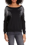 Ba&sh Flore Embellished Sweater In Noir