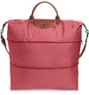 Longchamp Le Pliage 21-inch Expandable Travel Bag - Burgundy In Fig