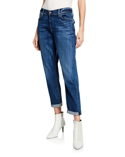 7 For All Mankind Josefina Mid-rise Cropped Boyfriend Jeans
