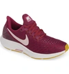 Nike Air Zoom Pegasus 35 Running Shoe In True Berry/ Plum Chalk/ Grey