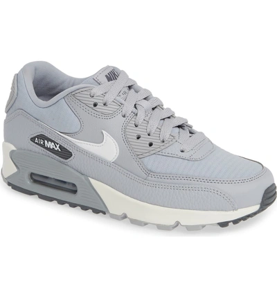 Nike 'air Max 90' Sneaker In Wolf Grey/ White/ Dark Grey
