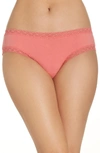 Natori Bliss Cotton Girl Briefs In Guava