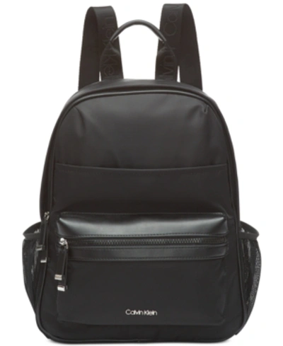 Calvin Klein Callen Backpack In Black/black/silver