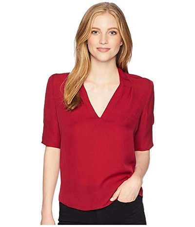 Joie Ance Silk Top In Cambridge Red