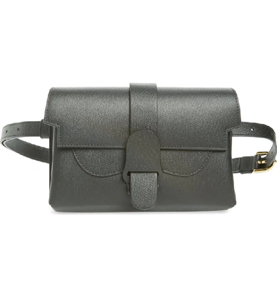 Senreve Aria Leather Belt Bag In Noir