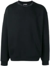 Acne Studios Logo-print Fleece-back Cotton-jersey Sweatshirt In Black