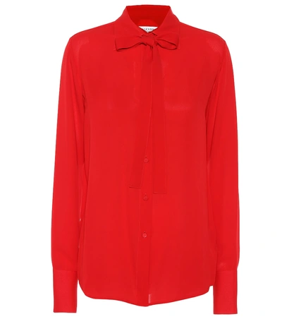 Valentino Silk Blouse In Red