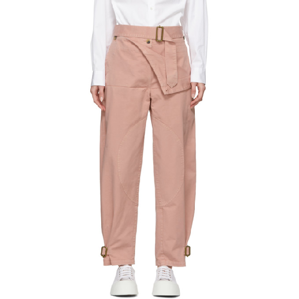 pink utility trousers