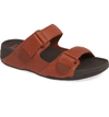 Fitflop Gogh Sandal In Dark Tan Leather