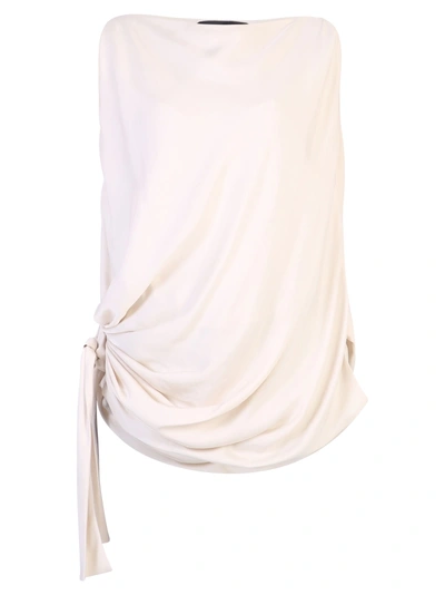 Tom Ford Draped Blouse In White