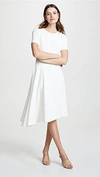 Black Halo Olcay Asymmetrical Dress In Porcelain