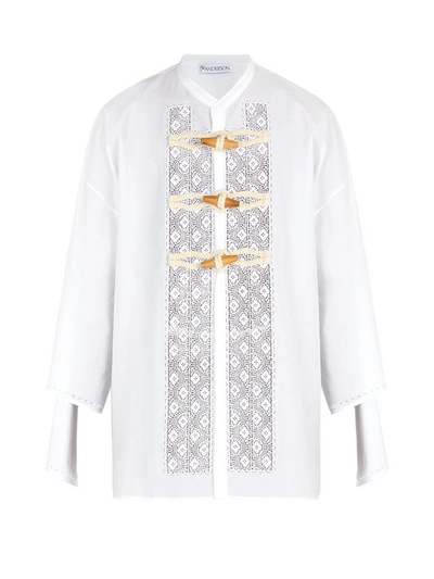 Jw Anderson J.w. Anderson Kimono Style Shirt In Bianco