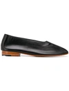 Martiniano Glove Leather Ballet Flats In Black