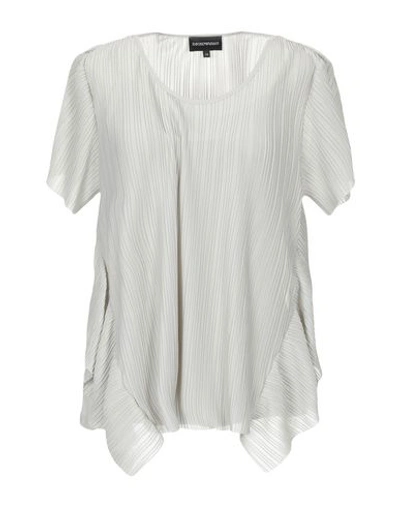 Emporio Armani Blouse In Light Green