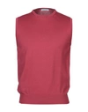 Gran Sasso Sleeveless Sweater In Garnet