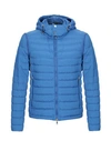 Geospirit Down Jackets In Blue