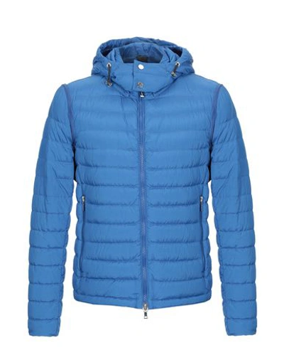 Geospirit Down Jackets In Blue