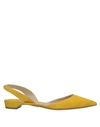 Paul Andrew Ballet Flats In Ocher