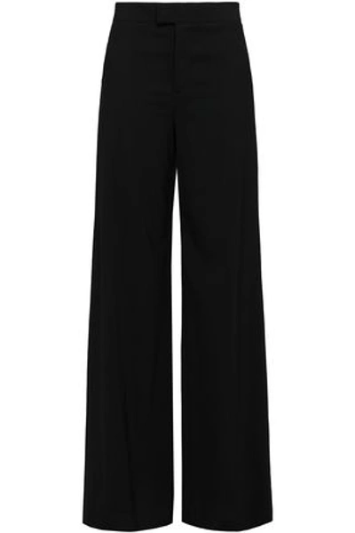 Red Valentino Woman Stretch-wool Flared Pants Black