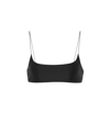Jade Swim Muse Scoop-neck Bikini Top In Black