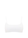 Jade Swim Micro Muse Scoop Bikini Top In White
