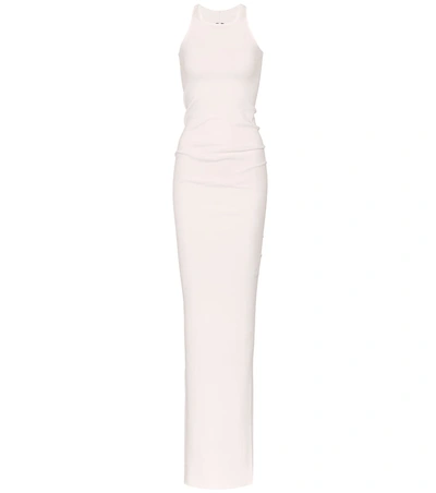 Rick Owens Cotton Maxi Dress In White