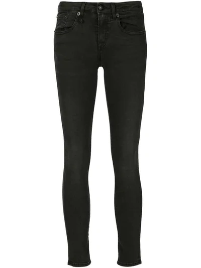 R13 'kate' Skinny Jeans In Black