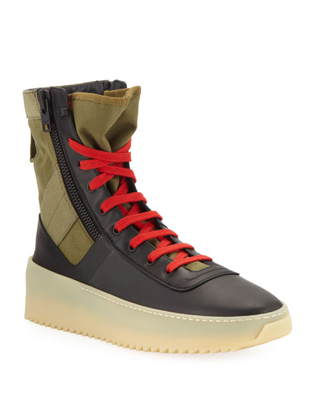 fear of god military sneaker green