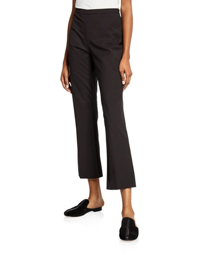 Etro Flat-front Cropped Pants In Black