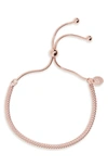 Argento Vivo Mesh Slider Bracelet In Rose Gold